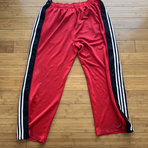 Adidas Authentic NBA Chicago Bulls Warm Up Breakaway Pants size Men's 2XL / XXL - Picture 8 of 10